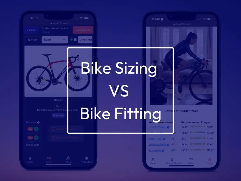 Bike sizing vs bike fitting