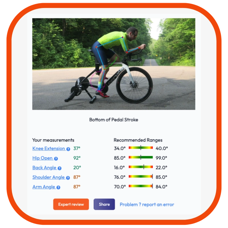 MyVeloFit's Bike Fit Report Explained - MyVeloFit MyVeloFit's Bike Fit Report Explained - MyVeloFit