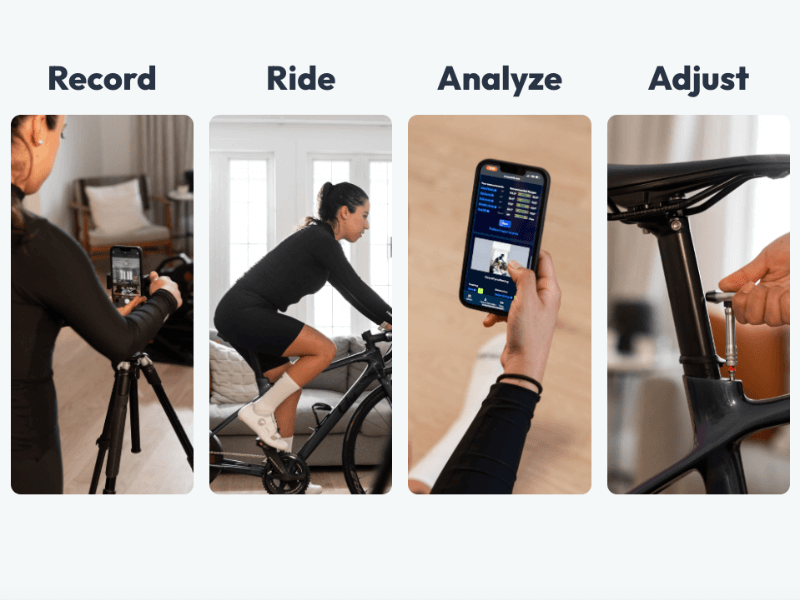 The simple steps of a MyVeloFit bike fit