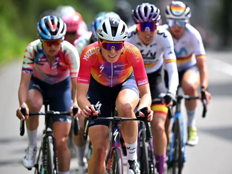 Professional women's cyclist Demi Vollering