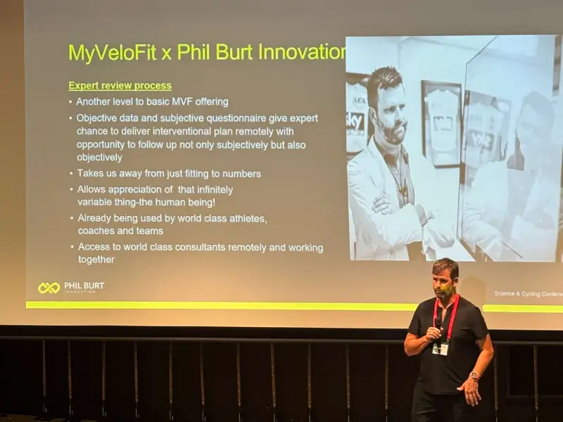 Phil Burt at the Science and cycling 2025 conference. 